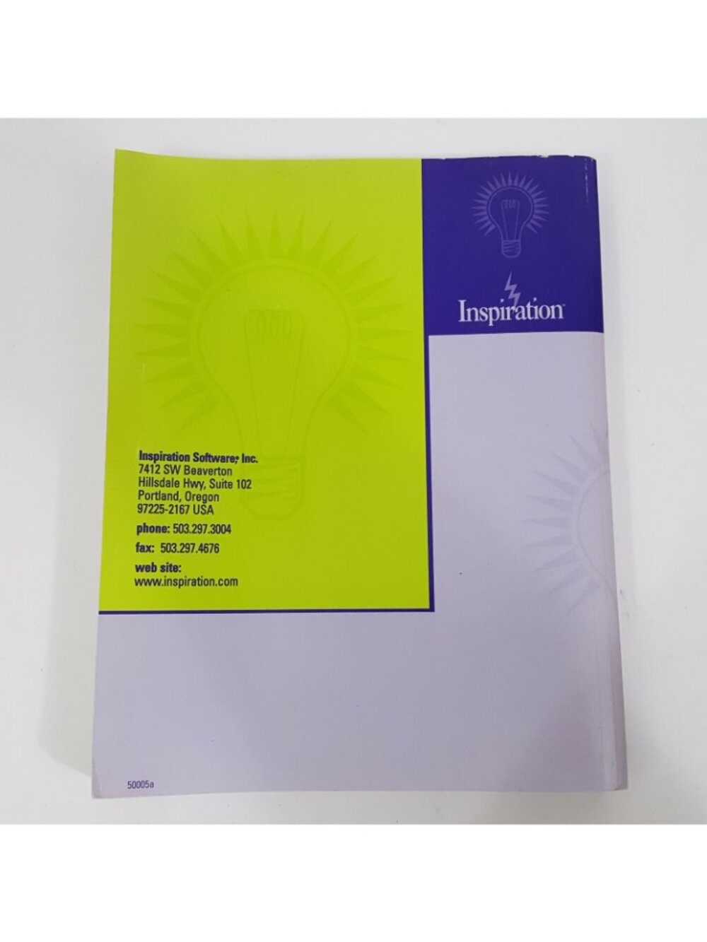 Inspiration 5 Software User Manual Owner Guide Mac Windows Visual Think Learning - Picture 2 of 11